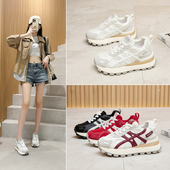 超火防滑运动休闲德训阿甘鞋 真皮内增高厚底老爹鞋 女8cm秋冬新款