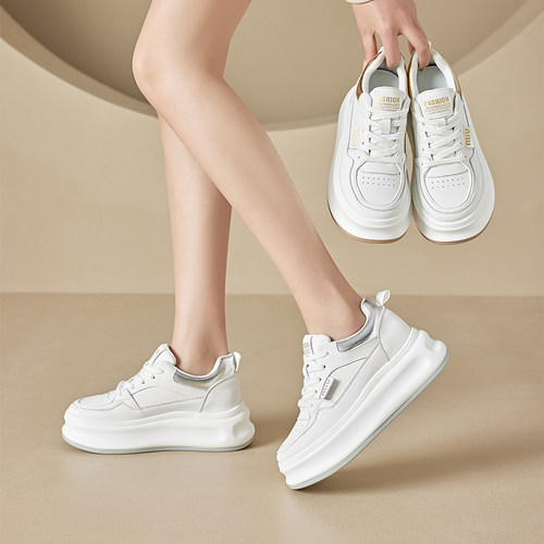 内增高小白鞋松糕厚底休闲老爹鞋