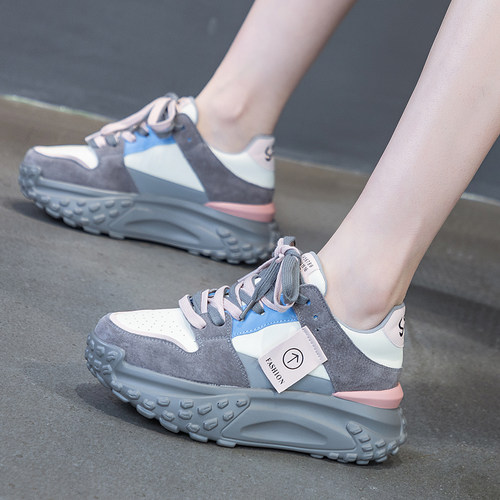 厚底爆款老爹鞋拼色松糕休闲鞋