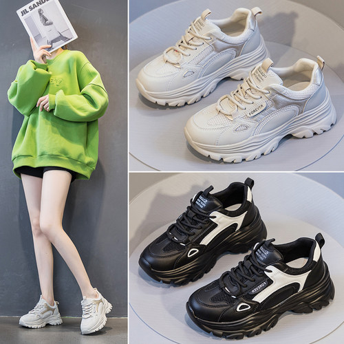 厚底爆款老爹鞋跑步休闲小白鞋