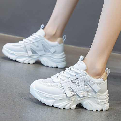 爆款老爹鞋增高厚底休闲小白鞋