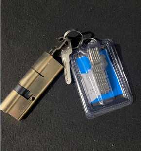 AB锁芯铜壳铜芯铁钥匙2 6钥匙入户门锁芯防盗门锁芯