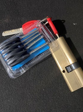 AB塑柄铜钥匙2+6钥匙铜壳铜芯铜钥匙入户门锁芯