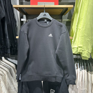 卫衣 正品 运动长袖 阿迪达斯加绒男女圆领套头衫 IB2774 Adidas