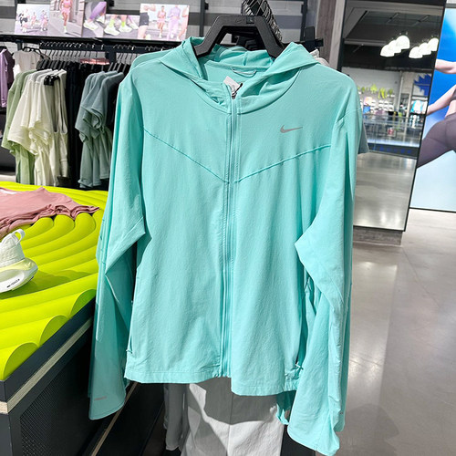 正品Nike耐克女子连帽速干透气防晒衣运动休闲夹克外套FB7481-349