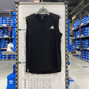 Adidas/阿迪达斯背心男夏季健身训练运动休闲服运动无袖T恤GM2130