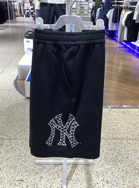 MLB男女情侣短裤复古老花时尚百搭运动25夏季新款休闲裤3ASPM0253