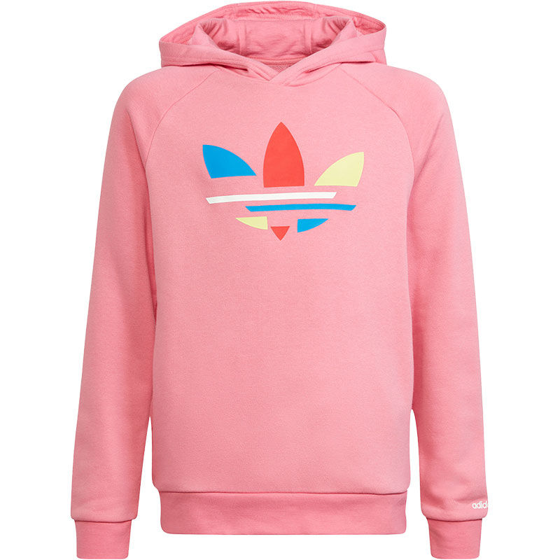 adidas/阿迪达斯经典三叶草hoodie大童运动卫衣连帽套头衫h32396