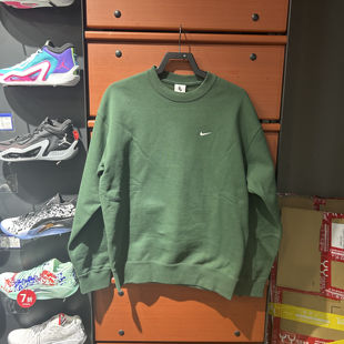 正品NIKE/耐克男子冬季宽松休闲加绒圆领套头衫卫衣 DX1362-323