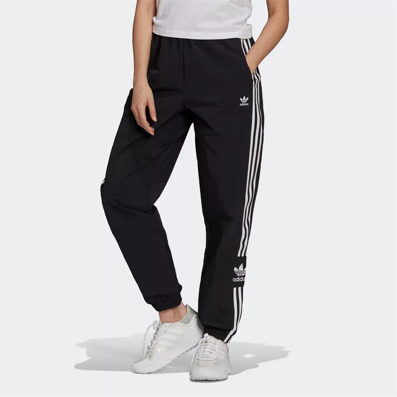 正品Adidas/阿迪达斯三叶草女子经典三条纹束脚运动休闲裤 H20547