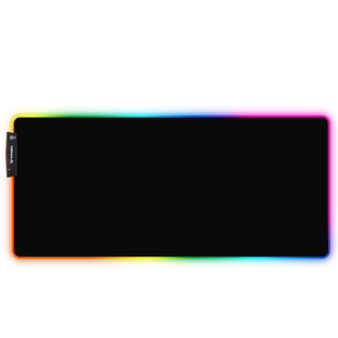 RGB发光鼠标垫大号电竞游戏键盘桌垫办公电脑垫织物防滑鼠垫加厚