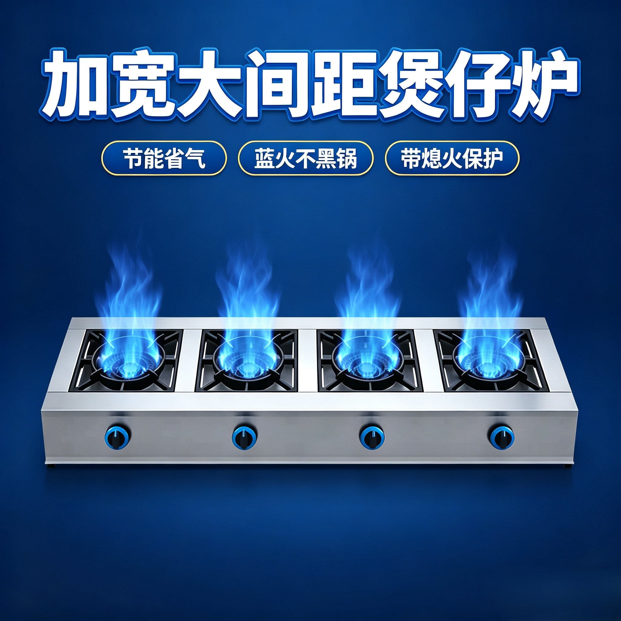 燃气煲仔炉商用液化气砂锅灶天然气猛火灶三四六八眼多头熄火保护