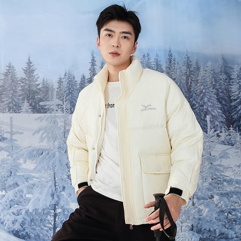 新款2024冬季情侣款羽绒服立领