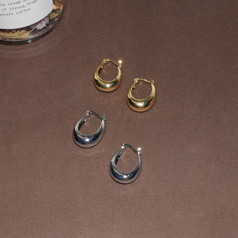 水滴形吊坠网红复古风金属圆圈