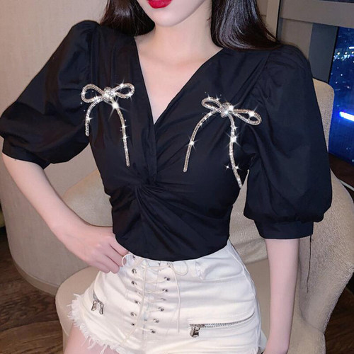 大蝴蝶结胸针别针闪钻日韩女