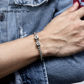 POWER IONICS2021原创设计欧美时尚 轻奢锗古巴手链男女友刻字礼物