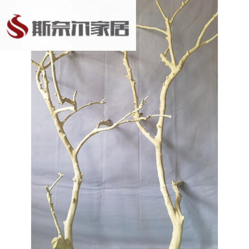 干树枝原木杈艺术干枝枯枝枯木树干鸟架造型壁挂衣架吊顶树枝装饰
