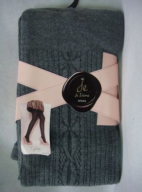 现货供应日产厚木 BL2022 棉混 竖条菱形提花 柔软显瘦连脚连裤袜