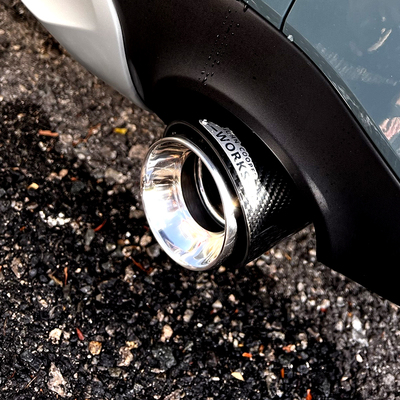 宝马mini改装jcw尾喉碳纤维