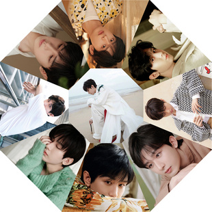 成毅明星周边应援生日礼物男女学生防晒紫外线黑胶全自动晴雨伞