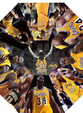 NBA库里詹姆斯科比欧文球星周边粉丝应援礼物三折叠全自动晴雨伞