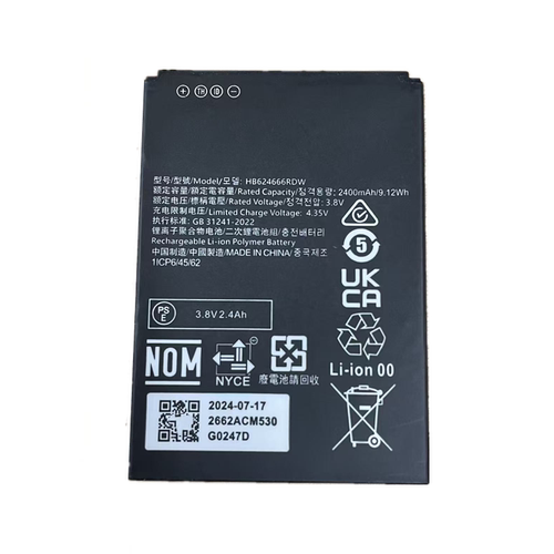 适用于华为wifi3 Pro/new E5576-820 E5783B-230电池 HB624666RDW