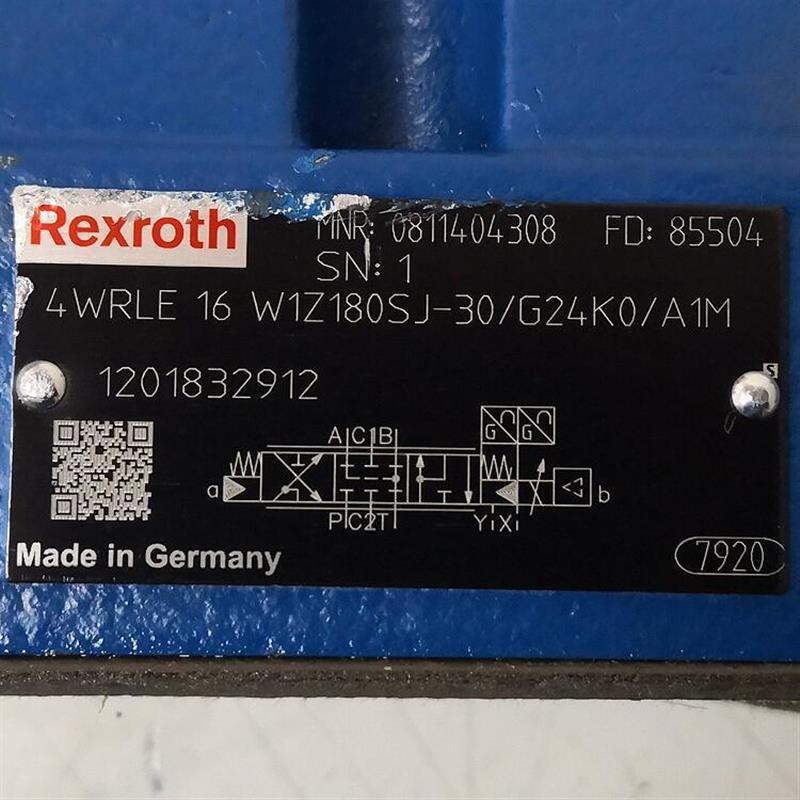 0811404308 4WRLE16W1Z180SJ-30/G24K0/A1M # Rexroth//力士乐