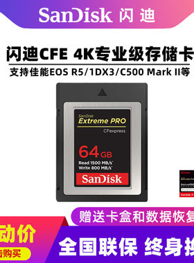 闪迪存储卡cfexpress64G