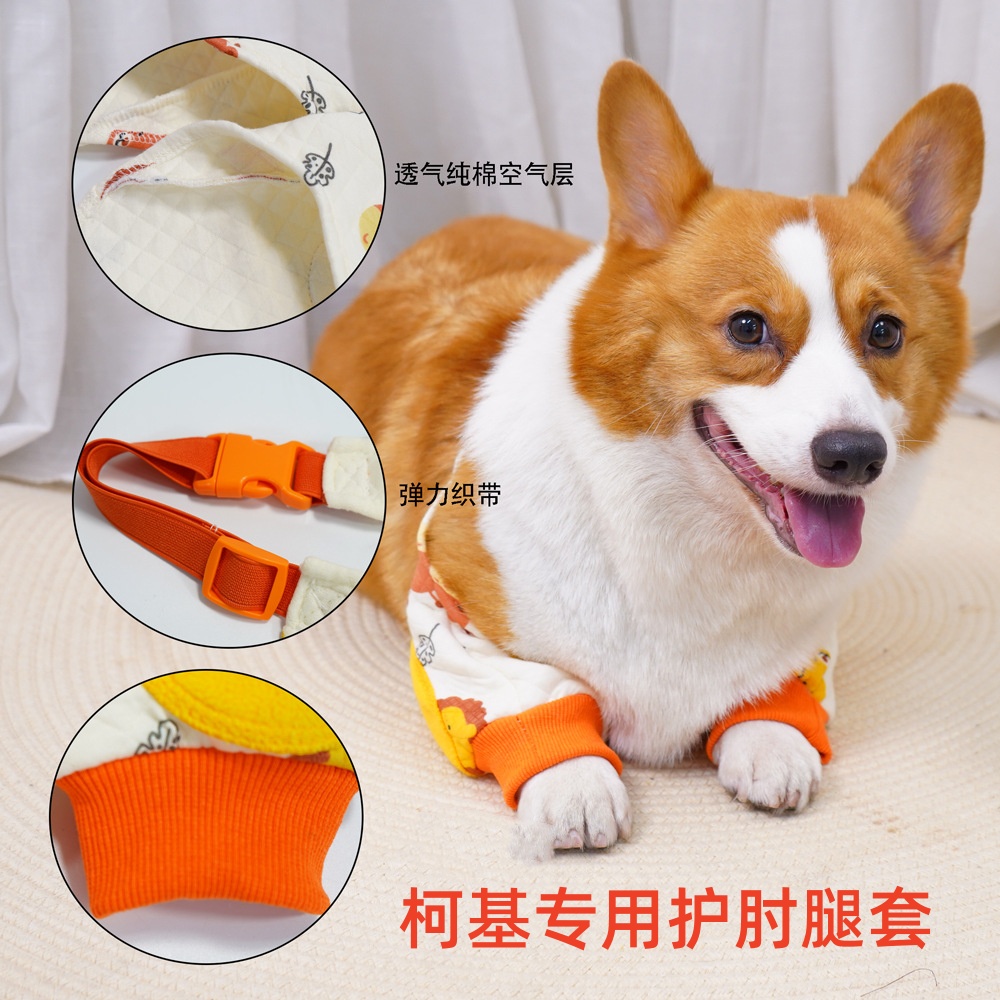 柯基专用秋冬前腿护肘腿套关节保护护膝防磨红肿2509
