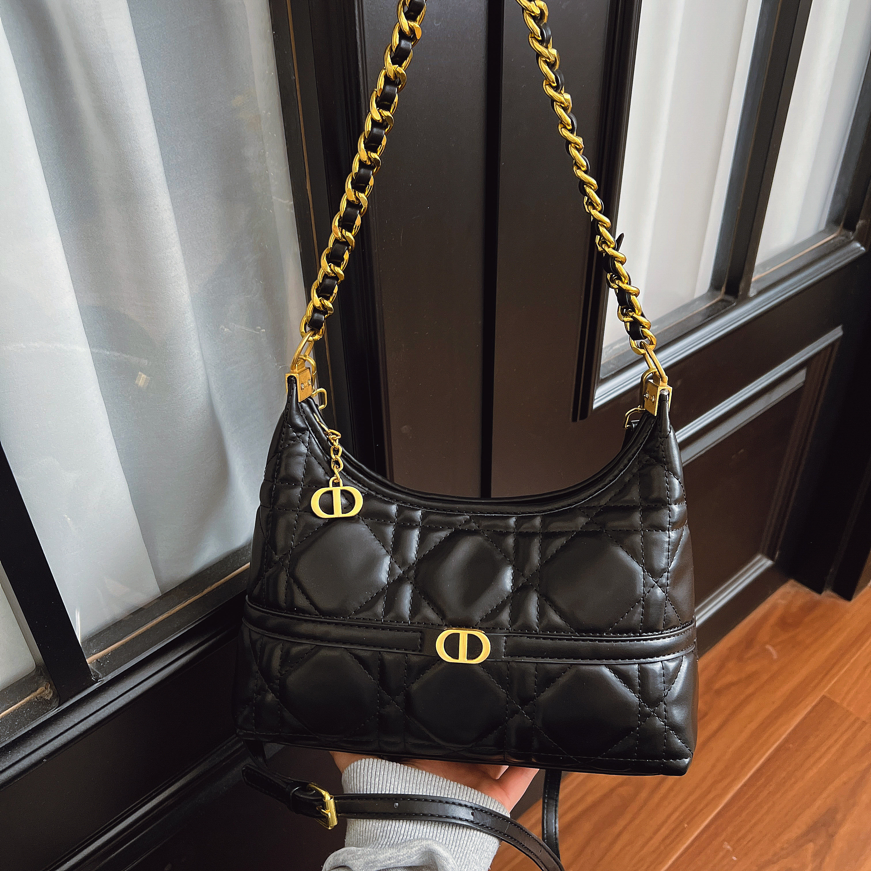 轻奢小香风菱格链条包女2026春新款单肩斜跨小方包时尚腋下包女包,箱包皮具/热销女包/男包,小方包,淘宝优惠券,粉丝福利购,淘宝优惠卷