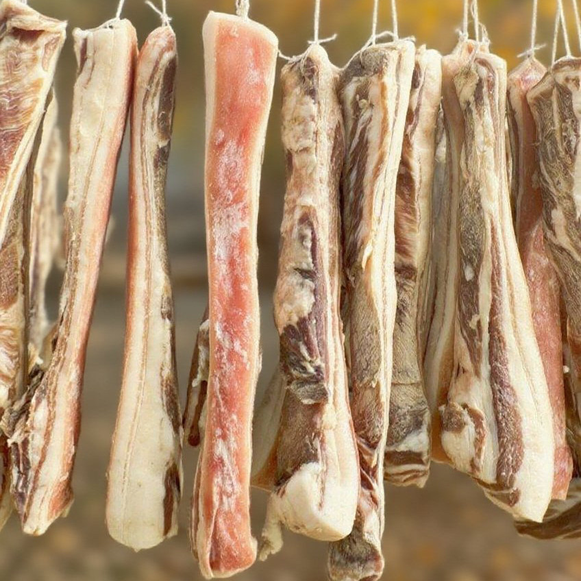 信阳土特产腊肉传统工艺自然晾晒风干腌制腊猪肉河南美食食材包邮