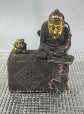 仿古纯铜古玩铜器精打细算做工精致办公室客厅门店开业摆件