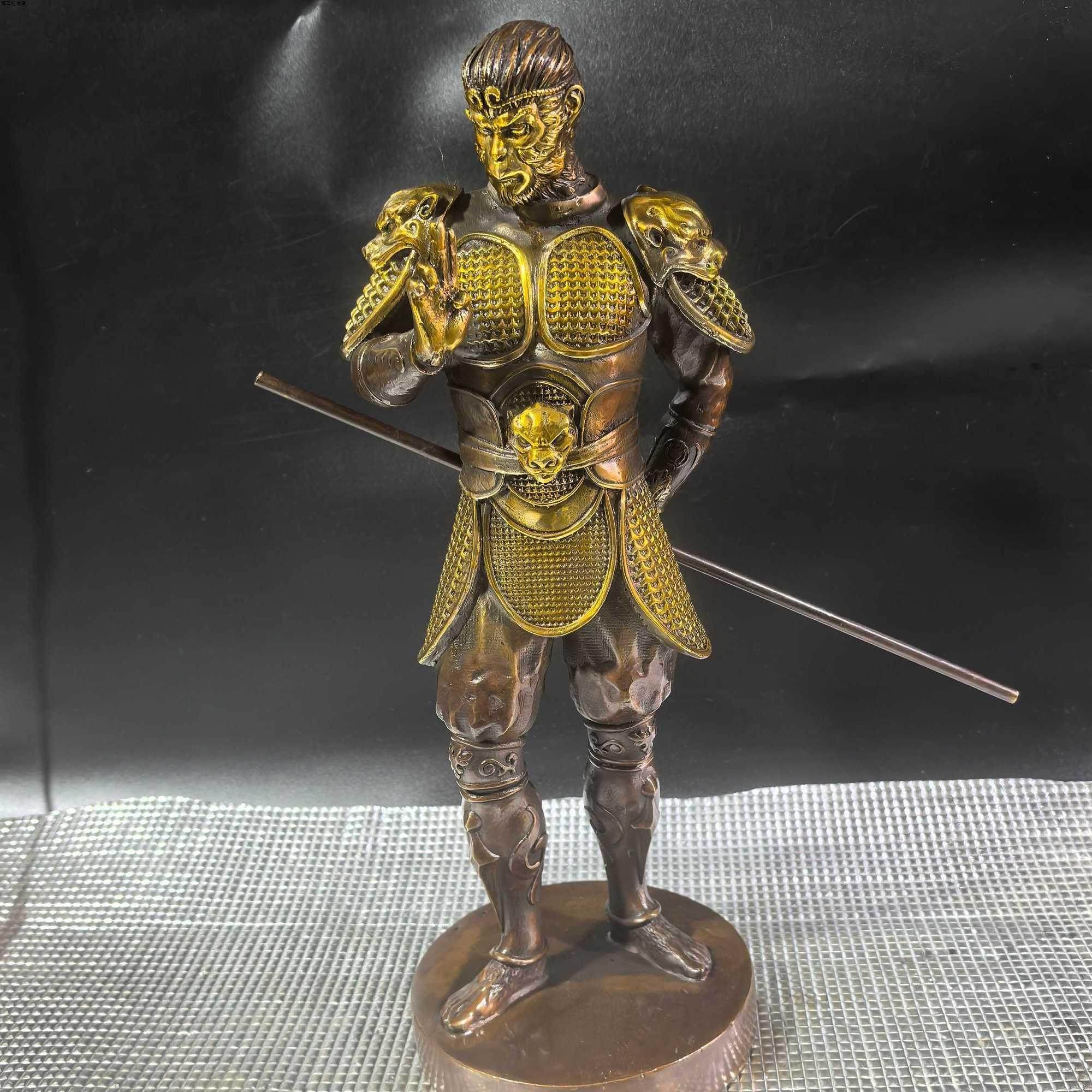 孙悟空摆件一个黄铜仿紫铜鎏金复古工艺客厅家用办公室霸气摆件,家居饰品,装饰摆件,淘宝优惠券,粉丝福利购,淘宝优惠卷