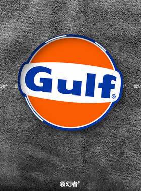 经典Gulf海湾石油3D滴胶车贴
