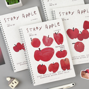 初品官方/苹果宇宙 侧翻线圈本 创意唯美高颜值简约小清新办公学生专用横线笔记本文具记事本日记本本子b5 a5