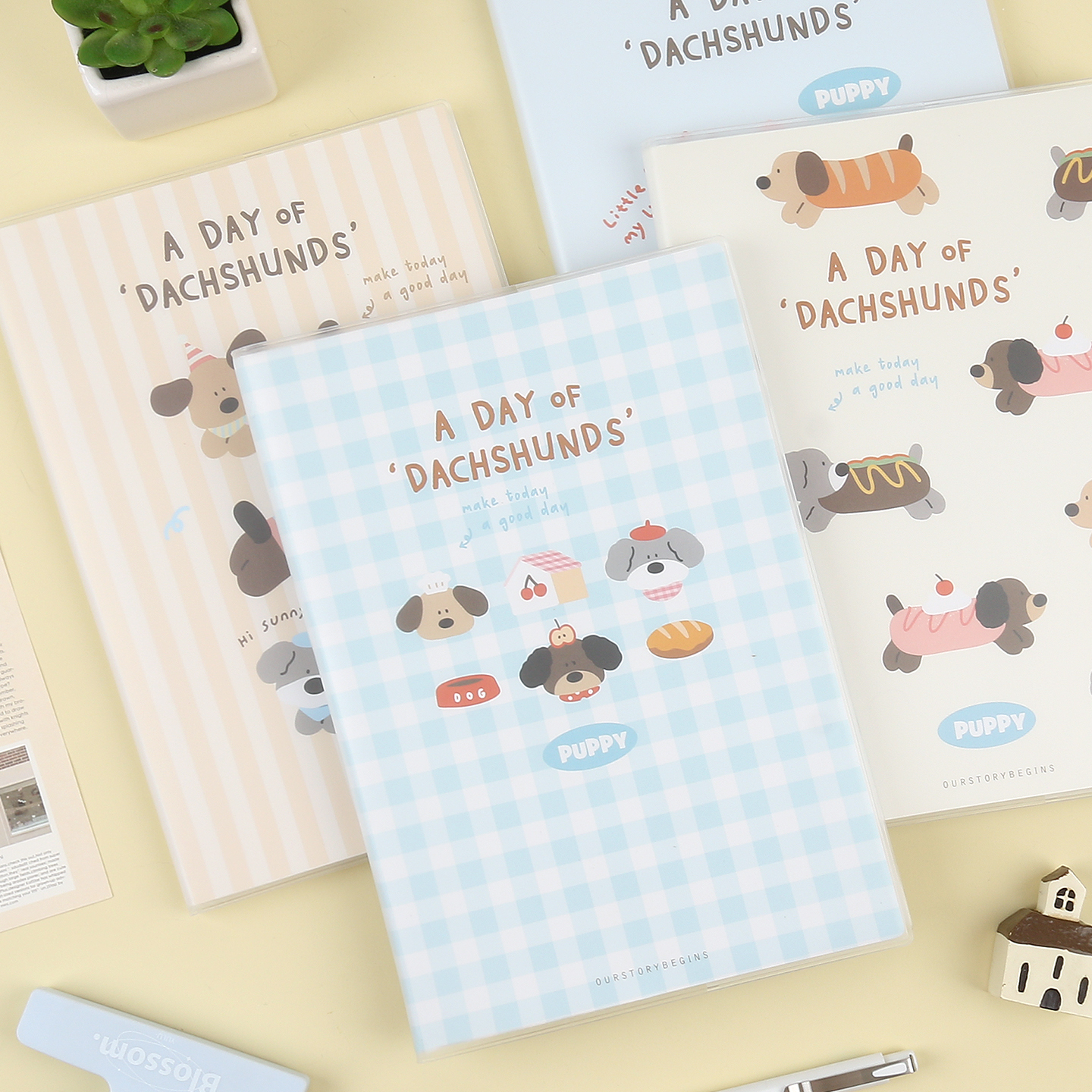 快乐腊肠狗胶套本文具笔记本