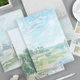 西斯莱 郊外 胶套本 初品 创意复古简约油画小清新商务办公学生横线笔记本文具记事本日记本子A4