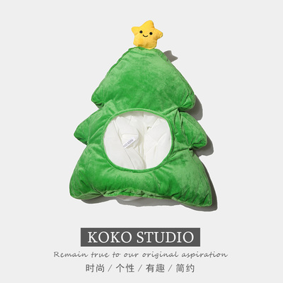 圣诞节可爱搞怪装扮礼圣诞树头套