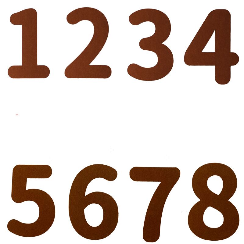 ins风无纺布数字拉花彩旗毛毡布加厚宝宝周岁生日派对装饰布置森