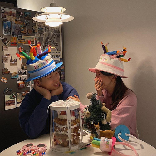 彩色生日帽子创意搞怪拍照道具