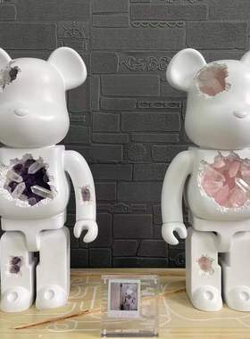 积木熊暴力熊雕塑摆件玻璃钢