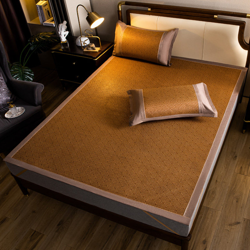 冰丝藤席凉席三件套家用夏天学生宿舍单人席子草席凉垫可机洗夏季,床上用品,藤席,淘宝优惠券,粉丝福利购,淘宝优惠卷