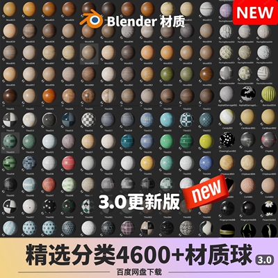 材质球blender预设着色器