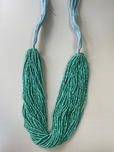 阿富汗松石手工碟珠王卡2左右随机一条长度37厘米