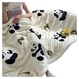 加厚羊羔绒毛毯夏季办公室披肩午睡小毯子学生宿舍珊瑚绒沙发盖毯