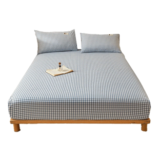 纯棉床笠单件床罩100全棉2024新款床单防滑全包席梦思床垫保护罩