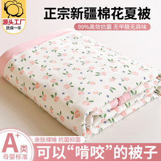 空调被夏凉被新疆全棉纯棉夏季双人儿童薄被子宿舍单人学生可机洗
