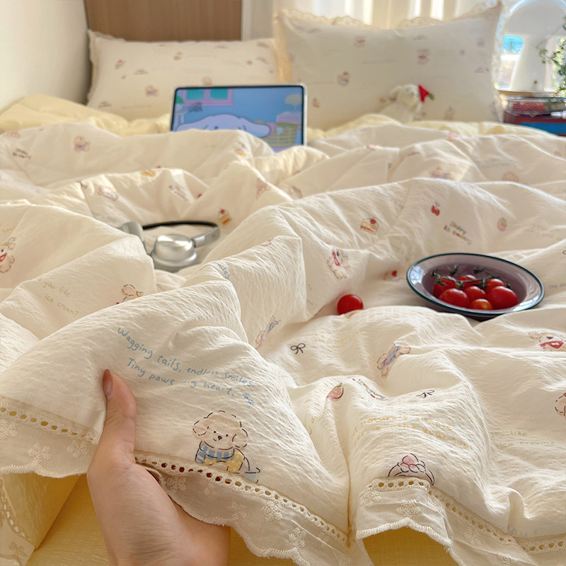 夏凉被可机洗夏被单人非纯棉全棉春秋被空调被夏季薄款学生被子A