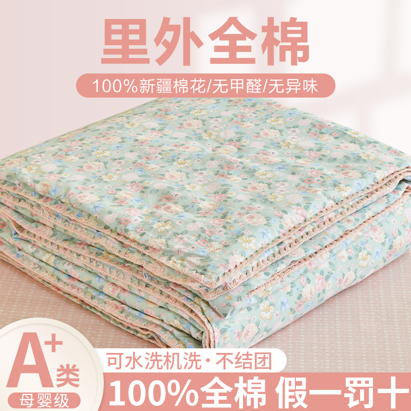 夏凉被空调被全棉纯棉双人单人学生夏季被芯儿童夏天可机洗薄被子