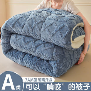 加厚10斤保暖冬天宿舍单人学生冬季 被褥子羊羔绒被子冬被棉被被芯